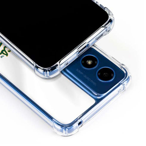 MLB Oakland Athletics Home Jersey Moto G 5G (2024) Clear Case